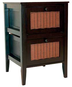 Unbranded Laces 2 Drawer Chest - Dark