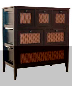 Unbranded Laces 3-2-1 Drawer Chest - Dark