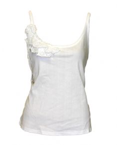 Ladies Lace Detail Vest Top
