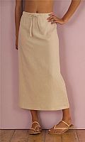 Ladies Linen-Look Skirt