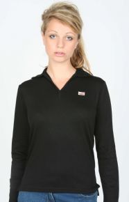 Ladies Long Sleeve Jonny Collar Top