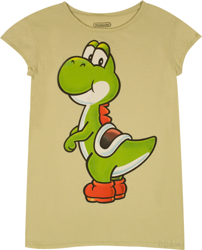 Unbranded Ladies Nintendo Retro Yoshi T-Shirt
