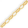 Unbranded Ladies Oval Lightweight Belcher Chain Bracelet