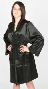 Ladies Satin Kimono Dressing Gown