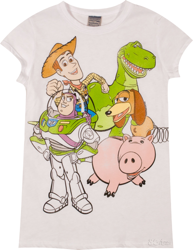 Unbranded Ladies Toy Story Group Shot T-Shirt
