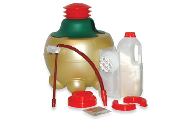 The Brewzer 10 Pint Brewing System works in a very simple way. Please observe: you add the premium i