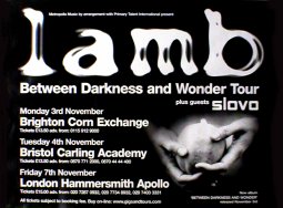 Unbranded LAMB UK Tour 2003 Music Poster
