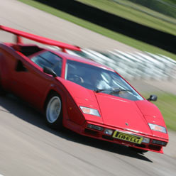 Drive a Lamborghini Countach around a famous race track
