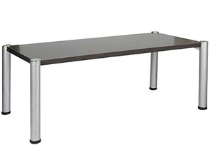 Unbranded Laminate and chrome rectangular coffee table