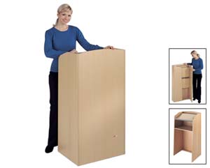 Unbranded Laminate front folding lectern