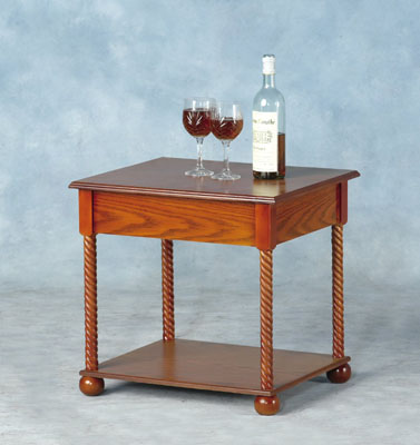 LAMP TABLE BRUNSWICK HONEY OAK