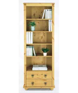 Landhaus 2 Drawer Corner Bookcase