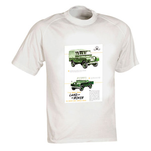 Landrover 88 vintage ad T-shirt. Recently launched is this great new range of merchandise with class