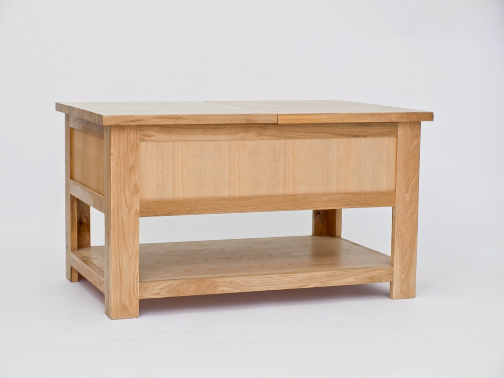 Unbranded Lansdown Oak Coffee Table with 2 Lids