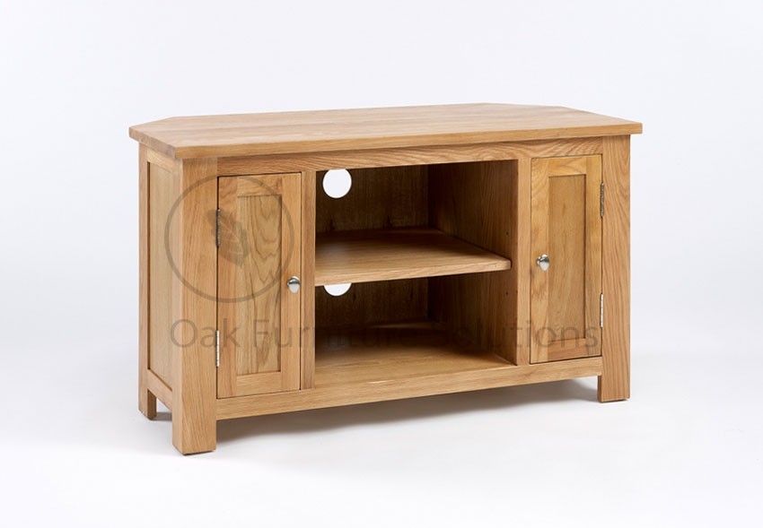 Unbranded Lansdown Oak Corner TV/Video Unit