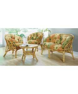 Laos 4 Piece Suite - Terracotta Cushions