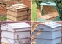 Large Beehive Composter - Cornflower Blue
