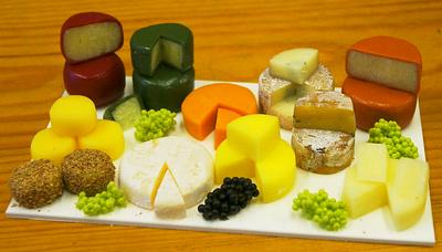 Large Cheese Selection on Marble Slab