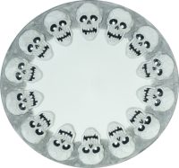 Large Gothic Skull Platter