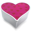 Unbranded Large Heart Enamelled Trinket Box
