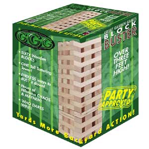 Large Jenga Garden Game is huge version of the muc