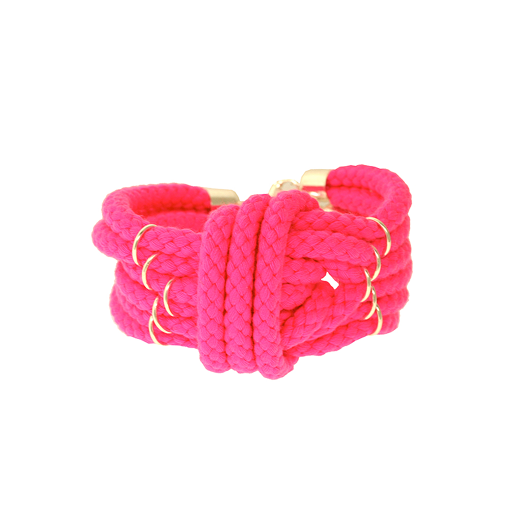 Unbranded Large Knotted Cord Bracelet - Pink