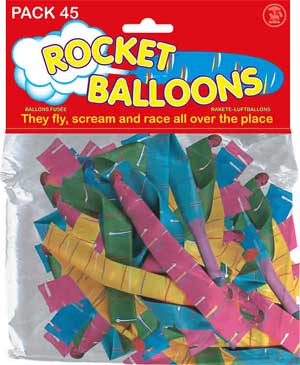 Unbranded Large Pack of Rocket Balloons