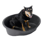 Unbranded Large Plastic Anthracite Non-Slip Pet Bed