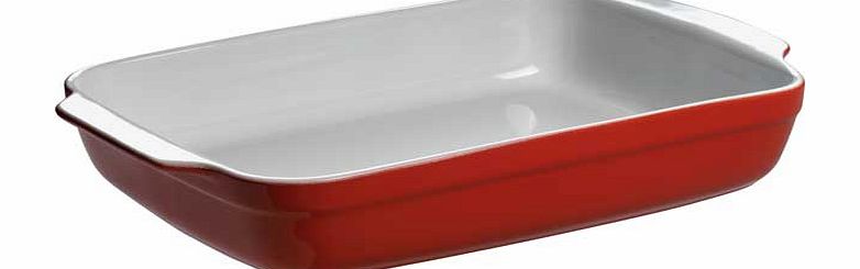 Unbranded Large Red Rectangular Dish