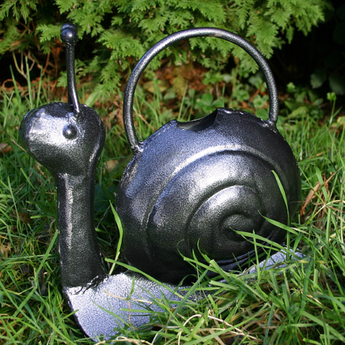 Unbranded Large Snail Watering Can(Silver)