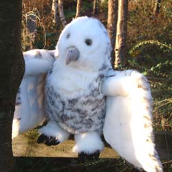 Unbranded Large Snowy Owl With Open Wings