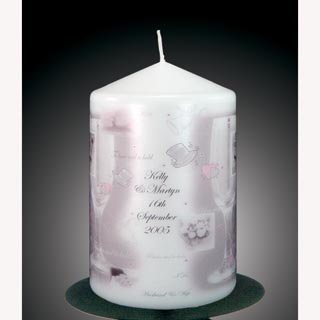 Large Wedding Pillar Candle