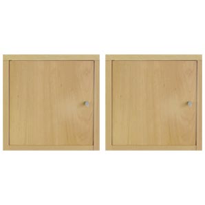 Largo 2 Drawer Cupboard- Oak