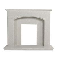 Manila micro marble surround complete with back panel and hearth , External Dimensions: (H) 965 x