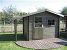 Unbranded Lars Log Cabin: 3m x 2.6m - With Green Shingles