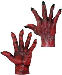 Unbranded Latex Evil Hands Red