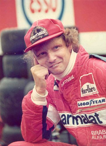 Lauda Hand on Face Photo (17cm x 12cm)