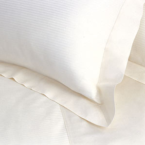 Laura Square Pillowcase- Cream
