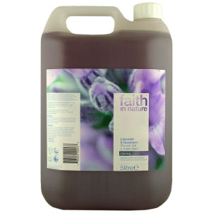 Unbranded Lavender and Geranium Shower Gel/Bath Foam by Faith in Nature (5lt)