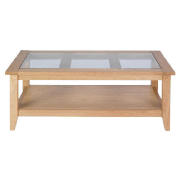 Lavenham Oak & Glass Coffee Table
