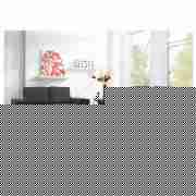 Unbranded Lawson Large Leather Sofa, Black