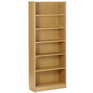 Laya Tall Wide Bookcase- Beech
