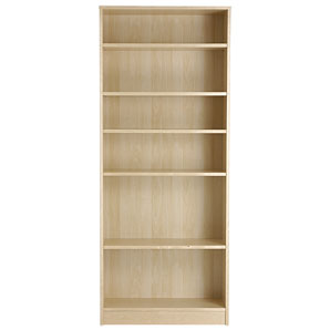 Laya Tall Wide Bookcase- Birch