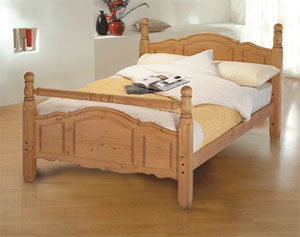 Layezee- the Katrine Kingsize Pine Bedstead