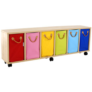 Lazzari Cabinet- Six-Drawer- Multi-Coloured