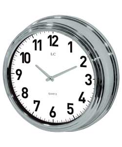 Unbranded LC Chrome Finish Station Wall Clock