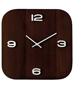 Unbranded LC Inspire Walnut Finish Wall Clock