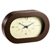 Unbranded LC Retro Contemporary Brown Mantle clock