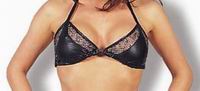 Leather And Lace Bra