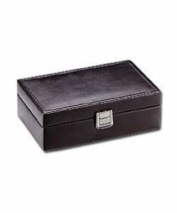 Leather Cufflinks Box